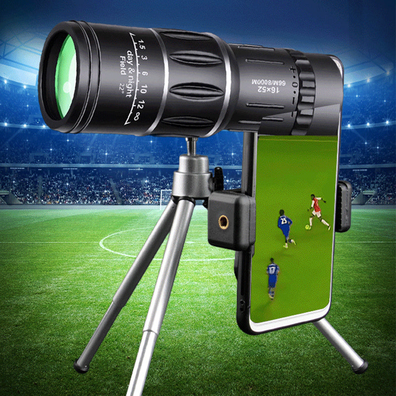 Slimme digitale telescoop met statief, 2MP 70X zoom Monoculaire verrekijker Bewegingsdetectie USB digitale telescoop, ondersteuning voor video-opname, live webstreaming, landschapsobservatie, voor