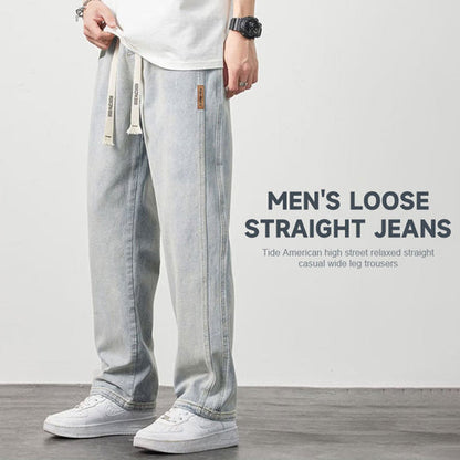 Herenloose rechte jeans