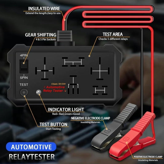 🚘Laatste dag: 50% korting🔥 12V/24V relaistester voor auto’s