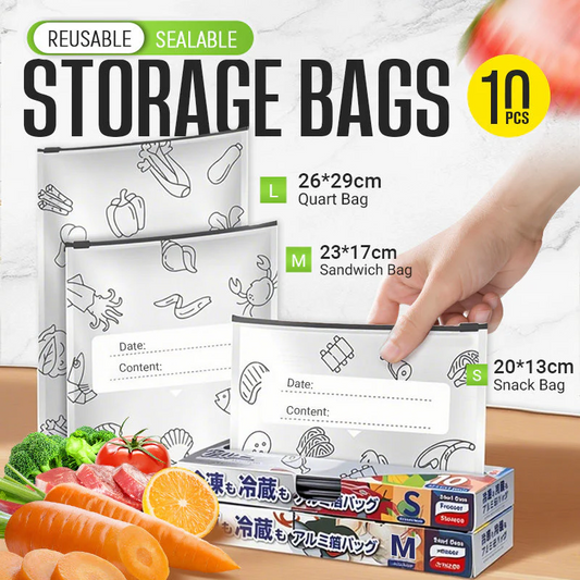 🔥Wereldwijde bestseller🍗 Tijdelijke aanbieding! Koop 3 en krijg 2 gratis🥦Herbruikbare aluminiumfolie verzegelbare opbergzakken
