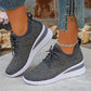 🔥Laatste dag-actie 50% KORTING – Casual damesmode, ademende orthopedische sneakers met strassversiering