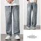 Herenloose rechte jeans