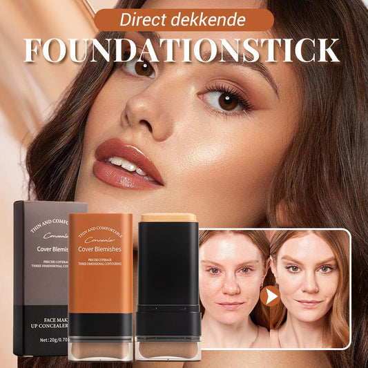 🎁2025 Populaire verkoop💕Direct dekkende foundationstick met ingebouwde kwast