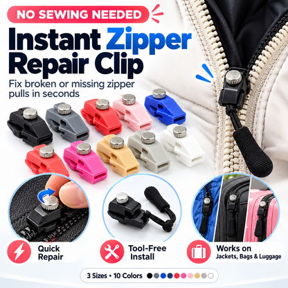 🔧🧳 Makkelijk te Installeren Ritsherstelkit – Duurzame Constructie, Soepel Bediening & Brede Compatibiliteit voor Kleding/Bagage!
