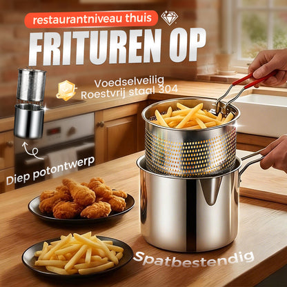 304 Multifunctionele roestvrijstalen friteuse