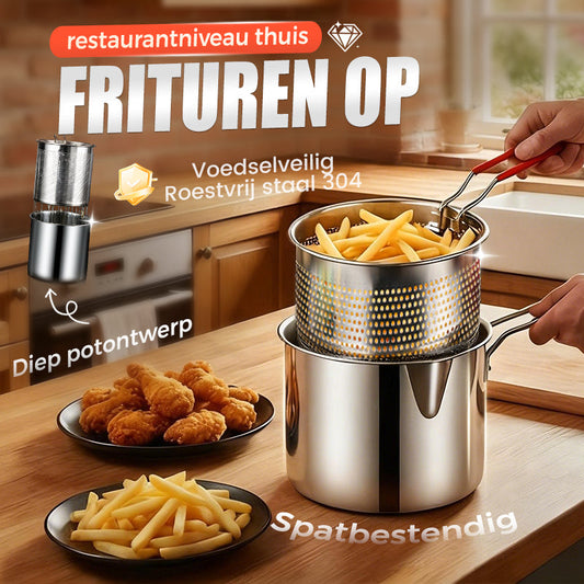 304 Multifunctionele roestvrijstalen friteuse