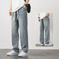 Herenloose rechte jeans