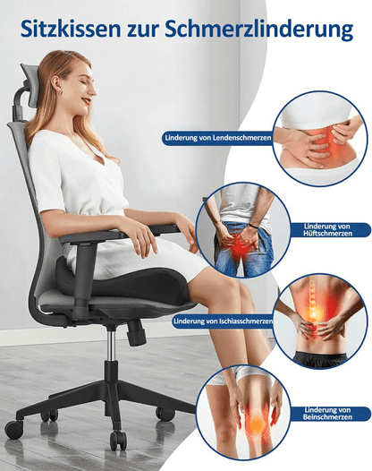 🎁LAATSTE DAG 49% KORTING🔥Ergonomisch traagschuim zitkussen