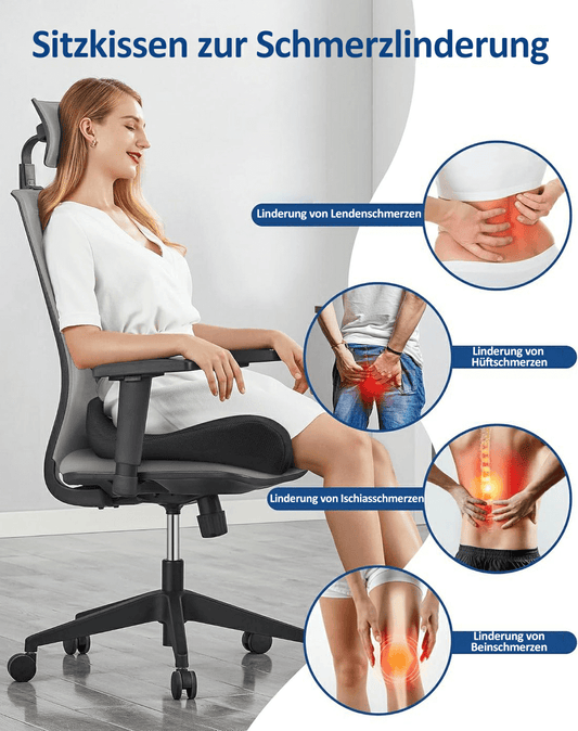 🎁LAATSTE DAG 49% KORTING🔥Ergonomisch traagschuim zitkussen