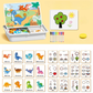 Magnetische puzzels Face Dress Up Reisspel Dubbelzijdig Educatief leerspeelgoed voor kleuter