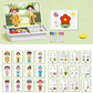 Magnetische puzzels Face Dress Up Reisspel Dubbelzijdig Educatief leerspeelgoed voor kleuter