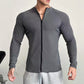 Heren Staande Kraag Hoge Stretch Sportieve Jas
