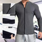 Heren Staande Kraag Hoge Stretch Sportieve Jas