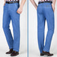 Rechte Pasvorm Stretch Jeans Met Hoge Taille Voor Mannen🔥