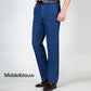 Rechte Pasvorm Stretch Jeans Met Hoge Taille Voor Mannen🔥