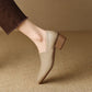 Dames Vintage Puntige Slip-On Zachte Schoenen