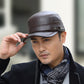 Hoge kwaliteit lederen platte top warme baseball cap
