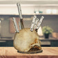 Creatieve schedel meshouder van hars