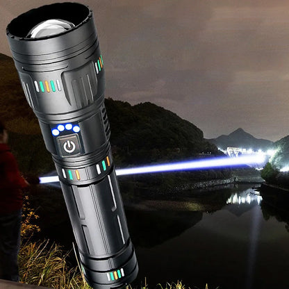 Superheldere oplaadbare duurzame LED-zaklamp