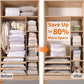 ⏳ALLEEN VANDAAG IN DE UITVERKOOP!🏆🧳Vacuümzakken zonder pomp – Gewoon dichtdrukken en klaar, geen pomp nodig. Bespaart 80% ruimte, houdt kleding droog en stofvrij. Perfect voor volumineus beddengoed en spullen die je buiten het seizoen niet gebruikt. 🛏️🗄️