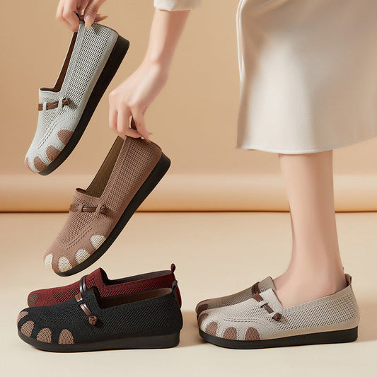 🔥Vandaag 50% korting🔥Vrouwen platte zachte zool Slanke mond Slip-on Casual schoenen