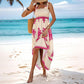 Vrouwen Zomerprint Mouwloze Flowy Lange Jurk