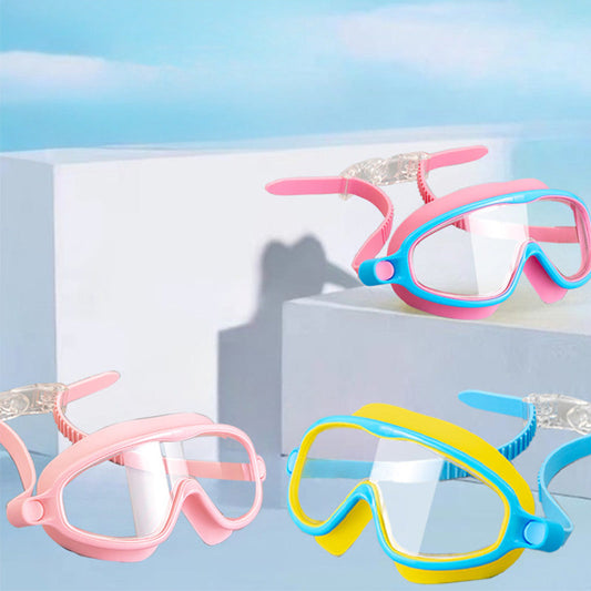 🏊‍♂️Anti-Fog zwembril voor kinderen met neusklem en oordopje