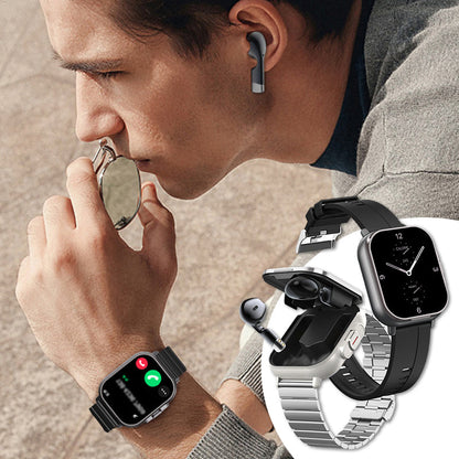 Nieuwe aankomst 2025🔥2-in-1 Bluetooth koptelefoon Smartwatch