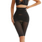 Damesbroek met hoge taille en buikcontroleshort van mesh