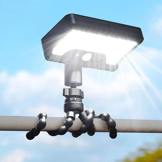 Afneembare Draagbare Sensorlamp met Dubbele Oplaadfunctie USB-C & Zonne-energie
