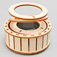 Zonne-energie Roterende Dubbele Ring Houten Puzzelspeelgoed