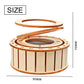 Zonne-energie Roterende Dubbele Ring Houten Puzzelspeelgoed