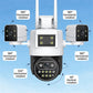 3-Lens 360° WiFi beveiligingscamera voor buite