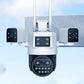 3-Lens 360° WiFi beveiligingscamera voor buite