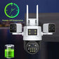 3-Lens 360° WiFi beveiligingscamera voor buite