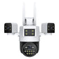 3-Lens 360° WiFi beveiligingscamera voor buite