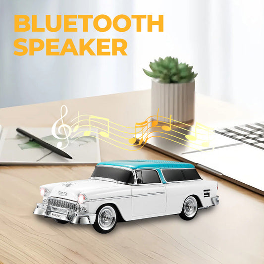 Draadloze Bluetooth-speaker in retro automodel