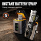 Draagbare powerbank met vervangbare batteri