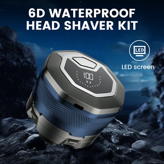6D waterdichte scheerkit voor kale manne