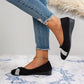 💖Hot sale 50% korting💖Lätta, fashionabla damskor med strass och kilklack👡