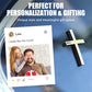 ✝️ Metal Jesus Christ Kruis Badge Stickers | 3D Kruis Zelfklevende Auto-Overlay Kratervuller