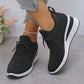 🔥Laatste dag-actie 50% KORTING – Casual damesmode, ademende orthopedische sneakers met strassversiering