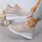 🔥Laatste dag-actie 50% KORTING – Casual damesmode, ademende orthopedische sneakers met strassversiering