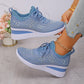 🔥Laatste dag-actie 50% KORTING – Casual damesmode, ademende orthopedische sneakers met strassversiering