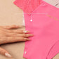 Ademende Damesslips met Letterprint en Kant
