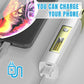 Mini 2-in-1 zaklamp met hoge helderheid en powerbank