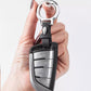 Leren autosleutelhanger