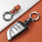 Leren autosleutelhanger
