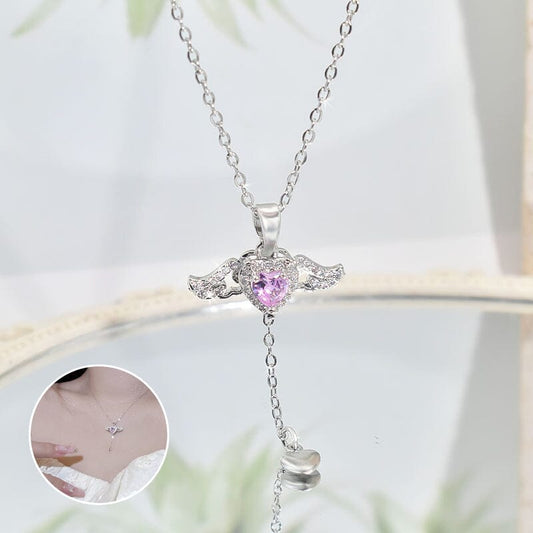 🎁Gift Idea Hot Sale 42% OFF💗Pink Angel Wings Necklace