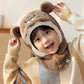 Ideal Gift! Plush hats with masks windproof all-in-one hat